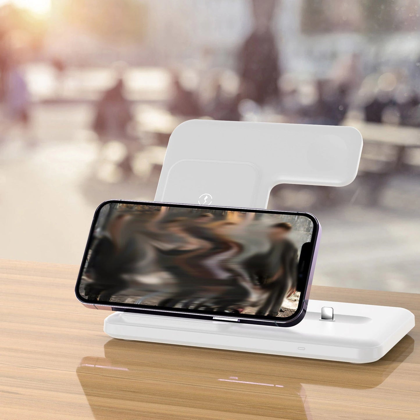 3 In 1 Wireless Charger Stand - 20W Fast Charging for iPhone 14/13/12 Series, Apple Watch 8/7/6, AirPods Pro