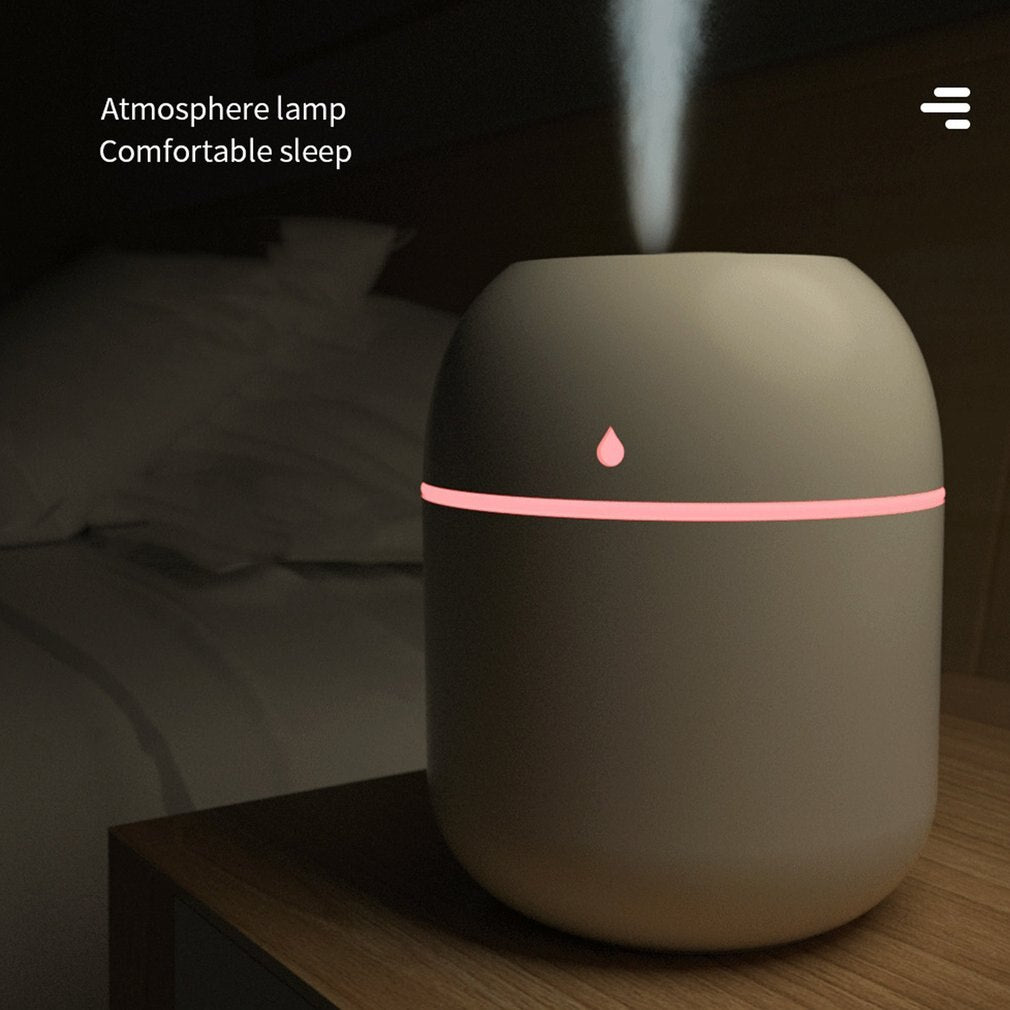 220ML Mini Portable Ultrasonic Air Humidifer Aroma Essential Oil Diffuser USB Mist Maker Aromatherapy Humidifiers for Home NEW