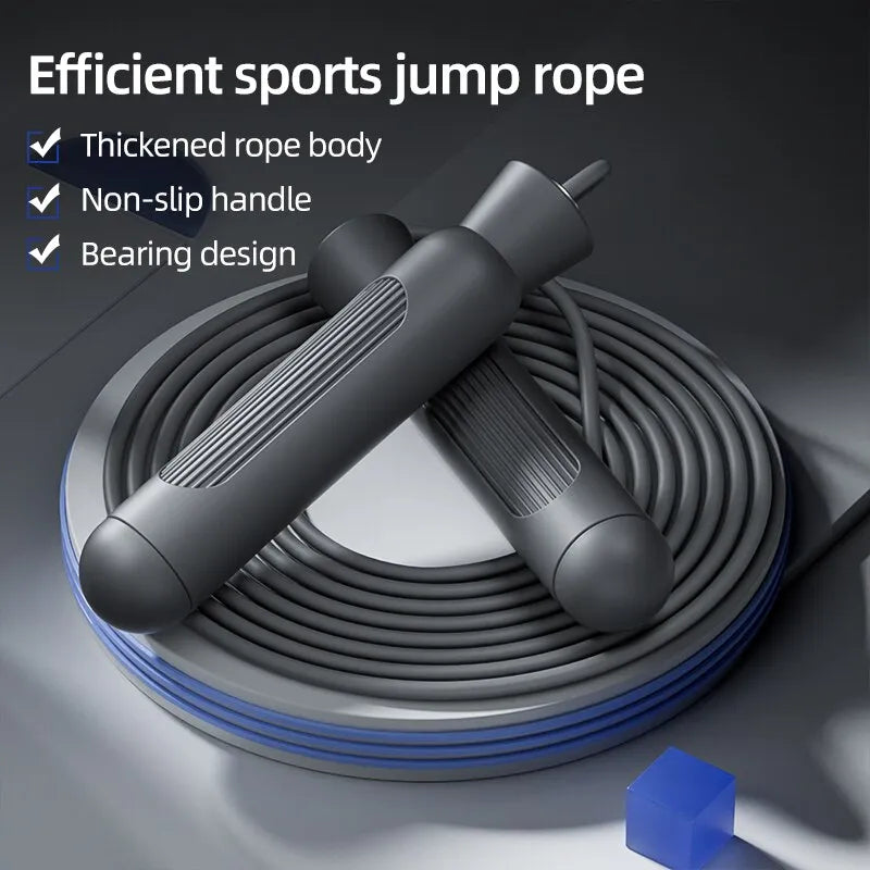 Adjustable Jump Rope for Speed Skipping, Exercise Skipping Rope for Weight-Loss, Fitness Jump Rope for Women Men and Kids