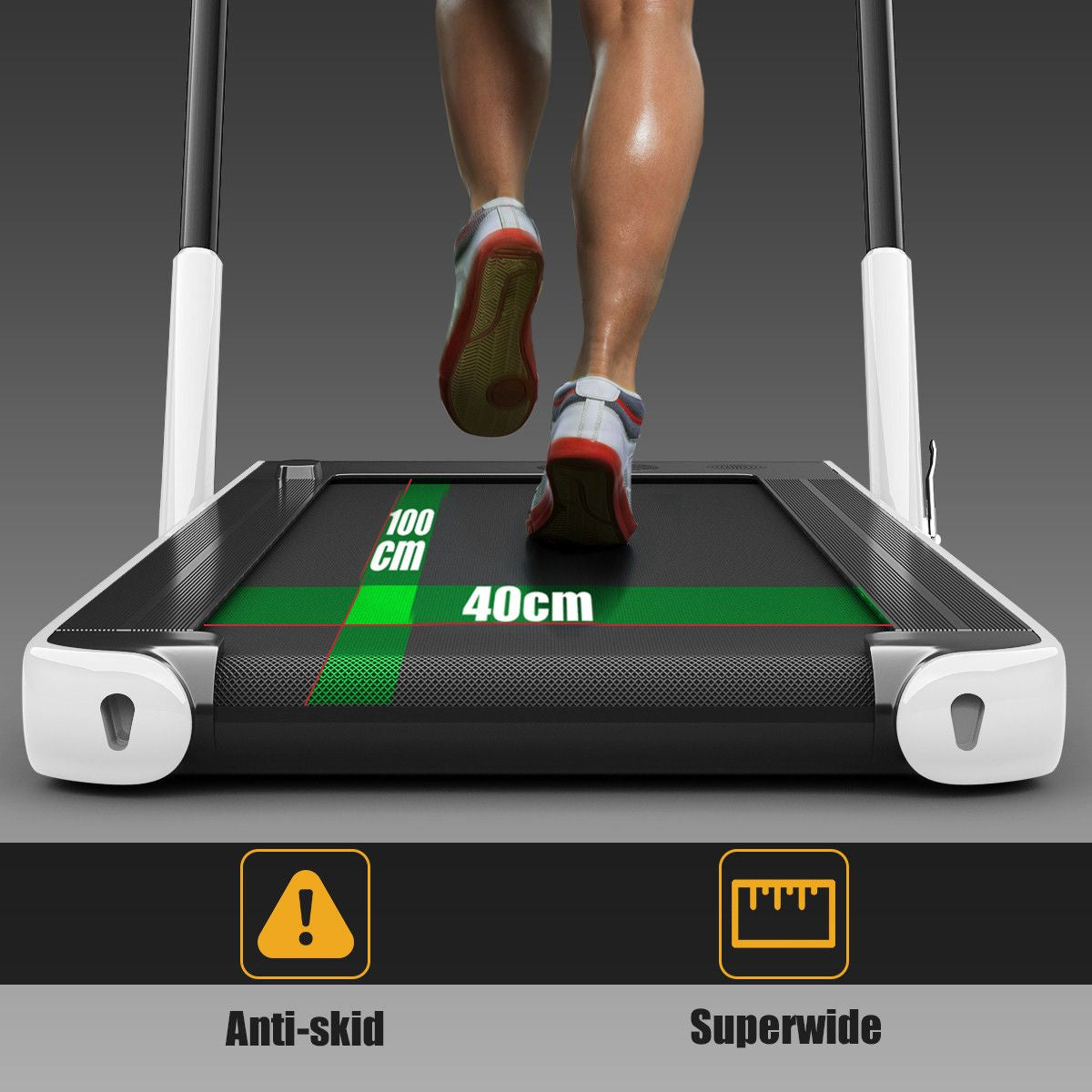 Folding Treadmill with LED Display Bluetooth Speaker