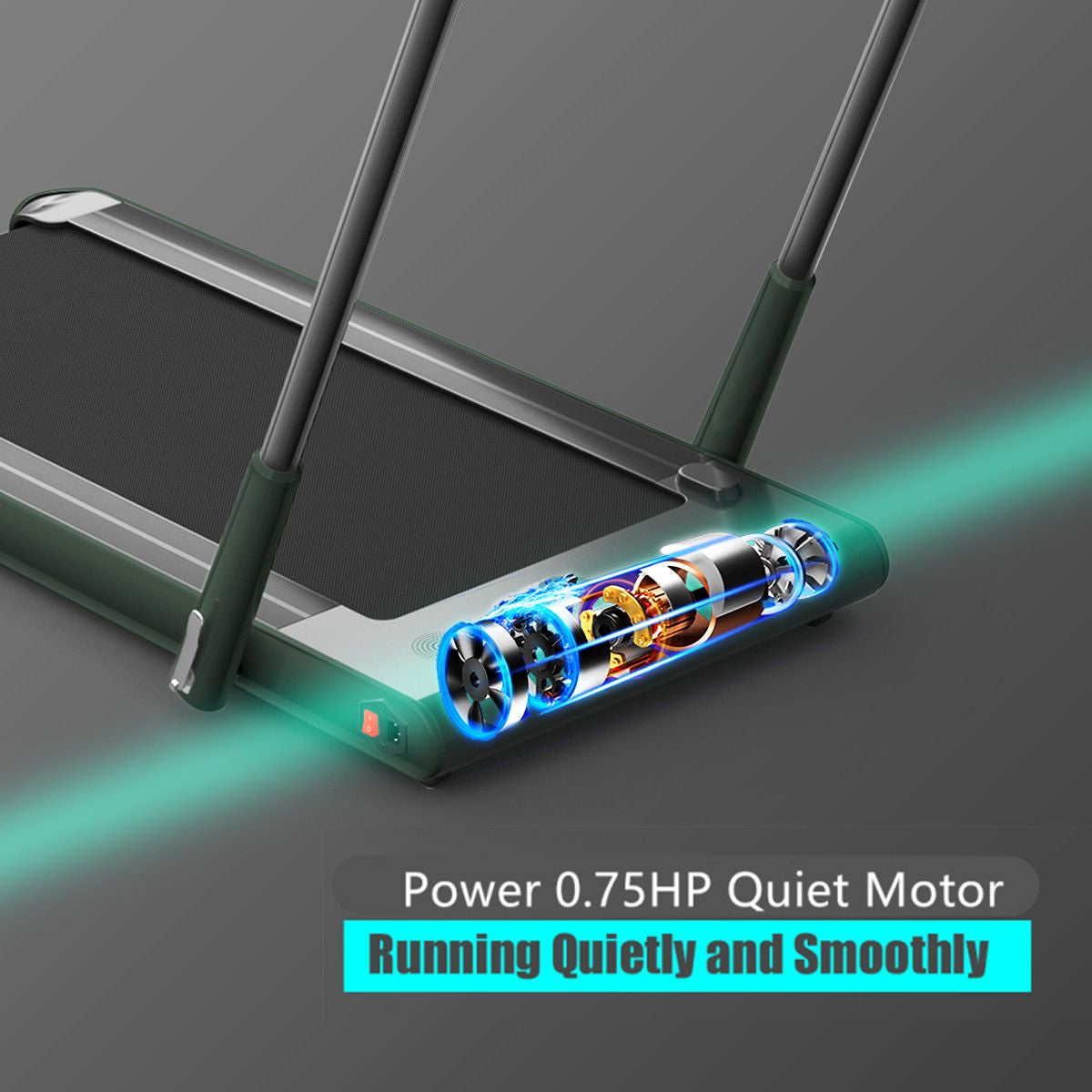 Folding Treadmill with LED Display Bluetooth Speaker