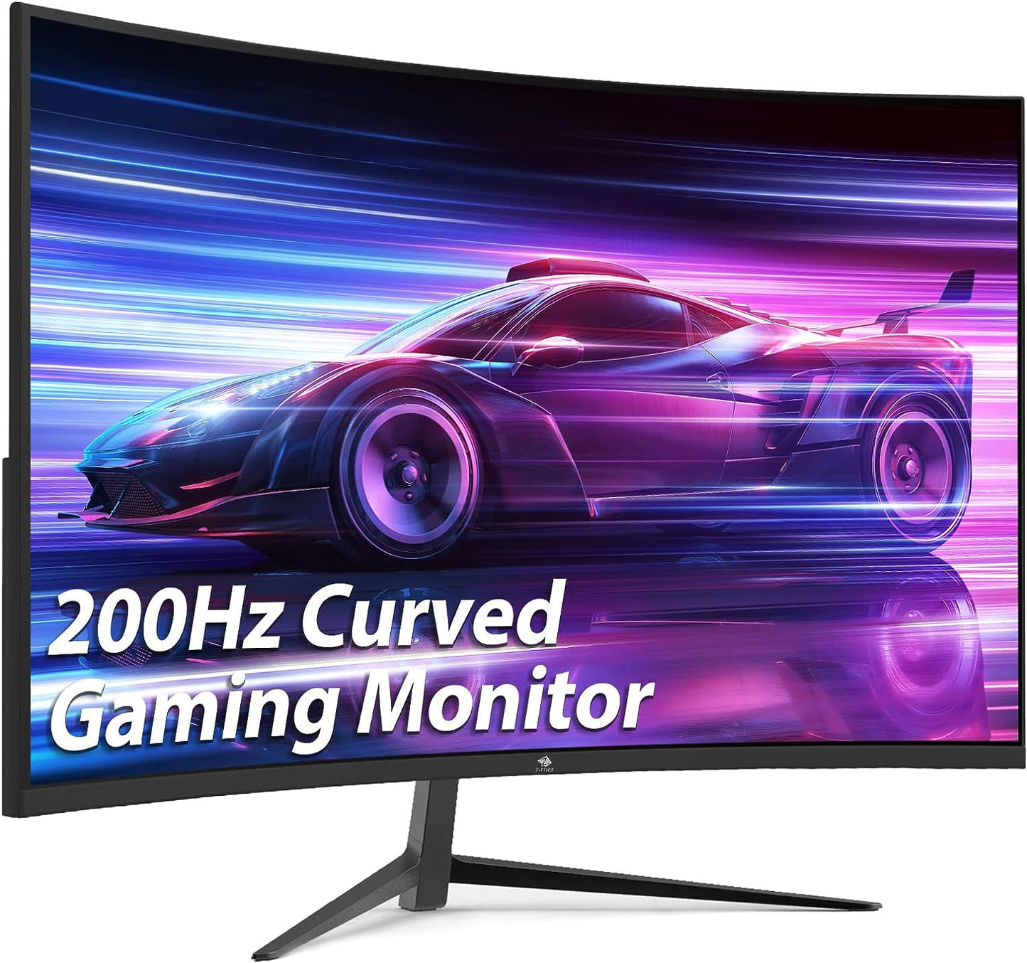 Z-Edge UG27 27-Inch Curved Gaming Monitor 16:9 1920X1080 200Hz 1Ms Frameless LED Gaming Monitor, AMD Freesync Premium Display Port HDMI Built-In Speakers