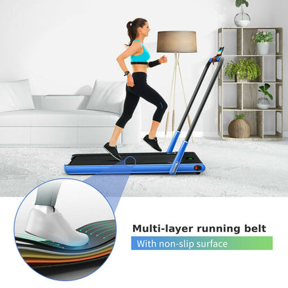 Folding Treadmill with LED Display Bluetooth Speaker