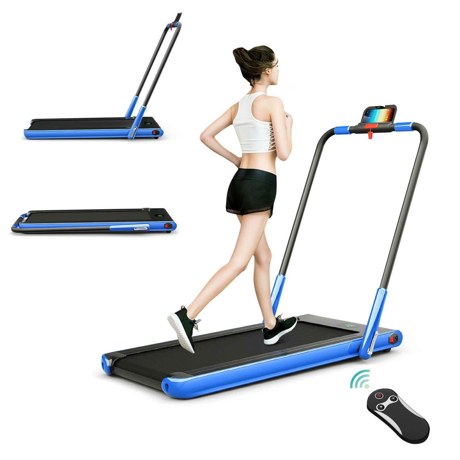 Folding Treadmill with LED Display Bluetooth Speaker