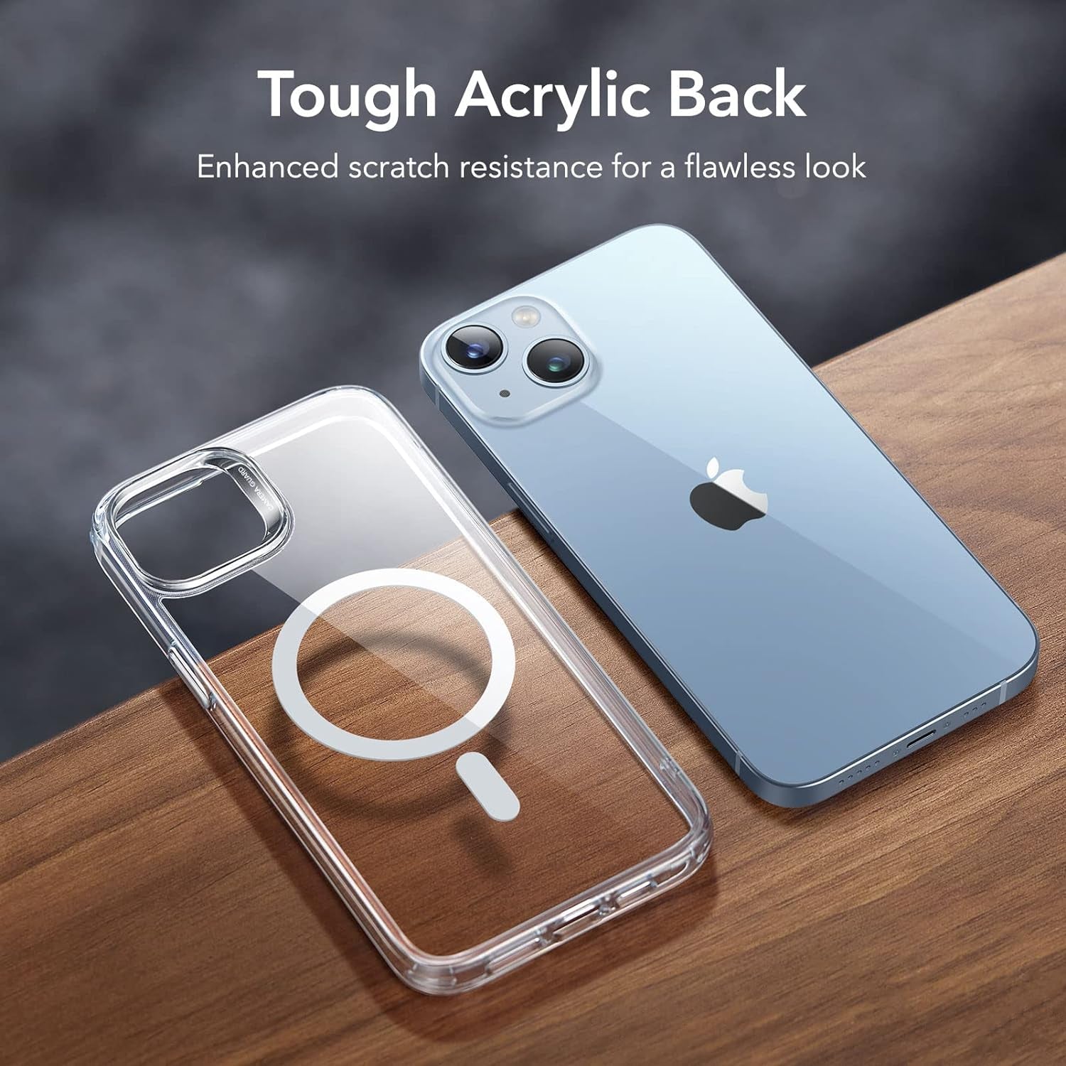 for Iphone 14 Case/Iphone 13 Case, Compatible with Magsafe, Shockproof Military-Grade Protection, Magnetic Phone Case for Iphone 14/13, Classic Hybrid Case (Halolock), Clear