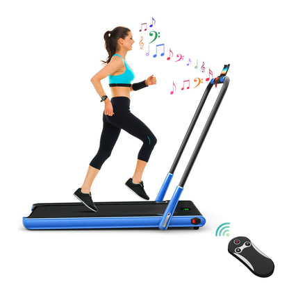 Folding Treadmill with LED Display Bluetooth Speaker