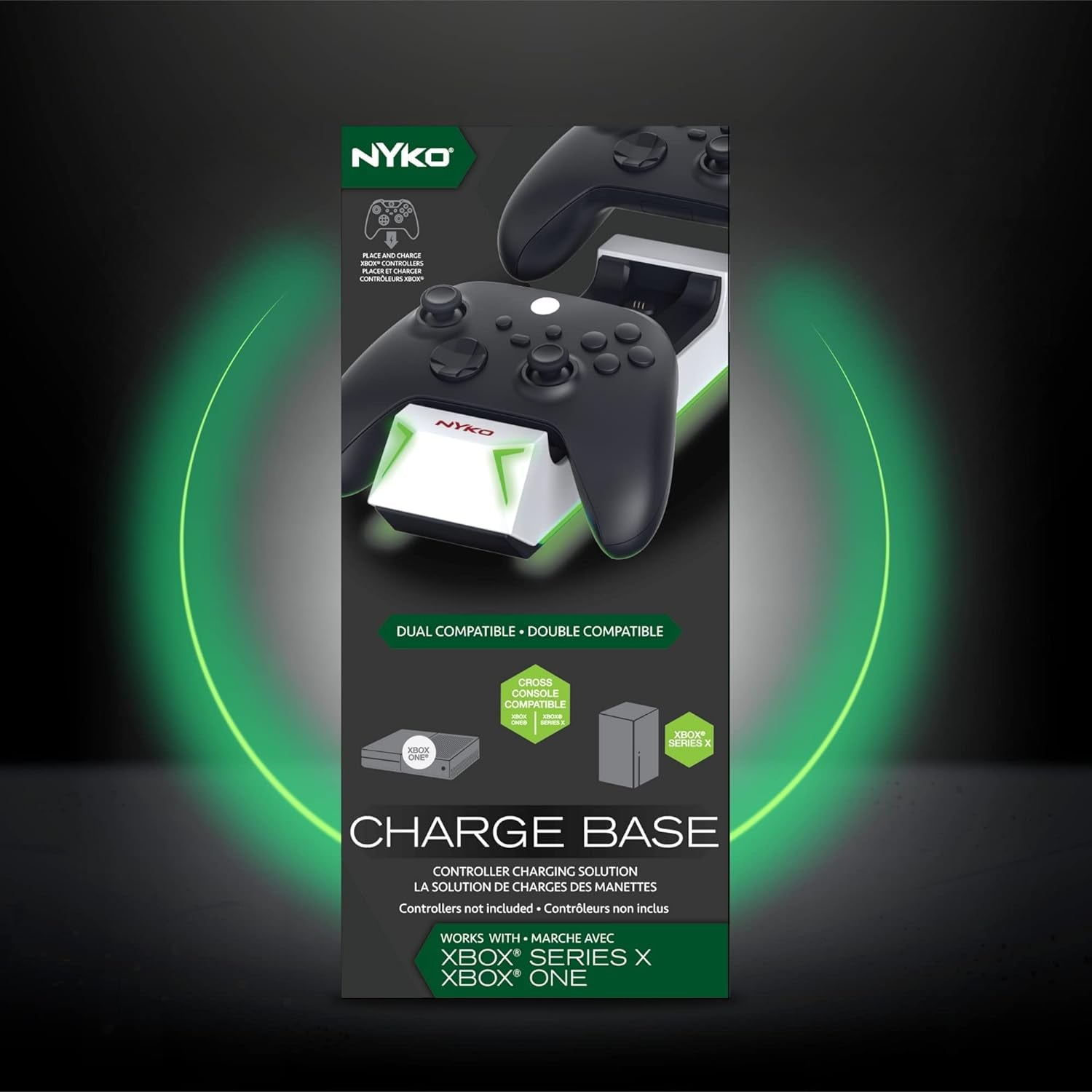 Charging Station for Xbox Series XS and Xbox - Charge Base for 2 Xbox Controllers W/Led Indicators and Extra USB Port - Xbox Controller Charge Stand W/Rechargeable Batteries - Xbox Accessories