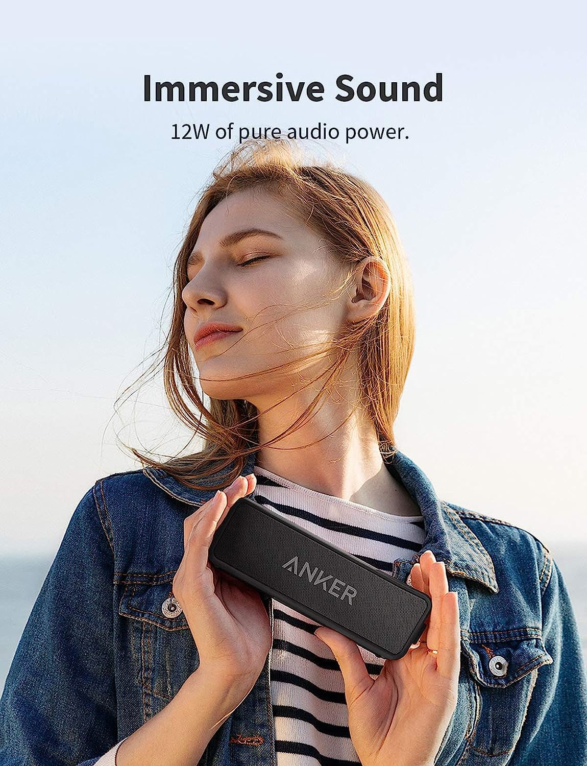 Soundcore 2 Portable Bluetooth Speaker & Soundcore Motion X600 Portable Bluetooth Speaker with Wireless Hi-Res Spatial Audio,50W Sound, IPX7 Waterproof, 12H Long Playtime, Pro EQ